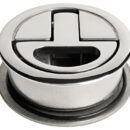 Presa di forza ad alta resistenza ideale per fissaggio di zattere, gommoni ecc. su coperte o plancette, oppure come aggancio per lifeline o altro su scafi a vela. Acciaio inox AISI 316 lucidato a specchio.