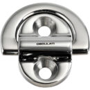 Pad-eyes lucidati a specchio, anello “full forge” forgiato per garantire la massima resistenza meccanica. Completo di gomma antivibrante. Confezionato in scatola espositiva riciclabile con dichiarazione di carico di rottura. Foratura con lo stesso interasse di Wichard di pari dimensioni.