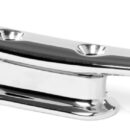 In acciaio inox AISI 316 lucidati a specchio.