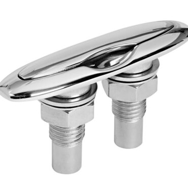 In acciaio inox AISI 316 lucidato a specchio.