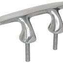 In acciaio inox AISI 316 lucidato a specchio. Complete di prigionieri.