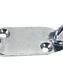 In ottone cromato, leggera e resistente.