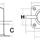Fabbricata in acciaio inox AISI 316 lucidato a specchio.