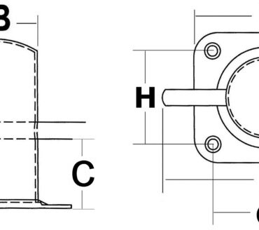 Fabbricata in acciaio inox AISI 316 lucidato a specchio.