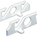 In polietilene inalterabile bianco, completi di supporto di fissaggio, serie di due pezzi.