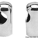 In acciaio inox lucidato a specchio.