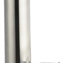 Completamente in acciaio inox AISI 316 lucidato a specchio, con boccola in plastica di protezione.