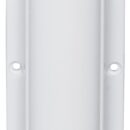 In plastica bianca, fissaggio con 6 viti.