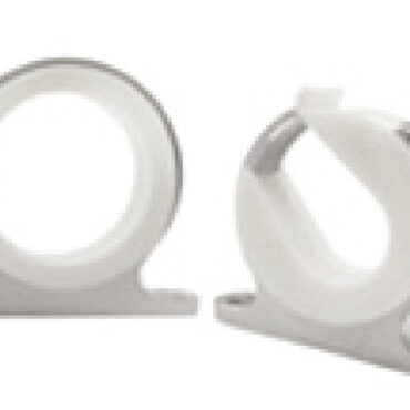 Portacanne in alluminio da parete o soffitto. Realizzati con plastica interna per proteggere la canna da pesca.