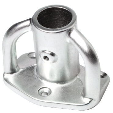 In alluminio anodizzato.