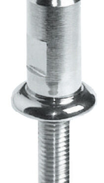 In acciaio inox AISI 316 lucidato, per montaggio all’interno del candeliere.