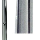 In acciaio inox AISI 316 lucidato a specchio. Si fissa alla base tramite una vite che permette al candeliere di ruotare sulla base per un perfetto allineamento con il trincarino.