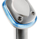 Base in tecnopolimero bianco, con corona di LED. Universale per portacanne 41.211.70/71/72 e 41.168.11.