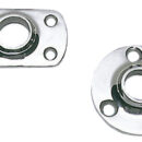 In acciaio inox AISI 316 microfuse a saldare lucidate a specchio, di grande robustezza ed estetica, sono enormemente più valide dei modelli in lamiera stampata.