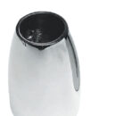 In acciaio inox AISI 316 lucidato a specchio, fissaggio con un prigioniero 8 mm.