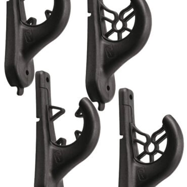 Robusto portacanne modulare (si può usare singolo o in serie fissandolo al precedente).Adatto per impugnature da 25 a 38 mm.Si può montare a parete o a soffitto.Inserti in gomma per protezione dell’attrezzatura.Predisposto per cinghia elastica (non fornita) per un fissaggio definitivo della canna.Venduto a coppia (4 pz) per n°2 canne.