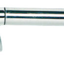 In acciaio inox AISI 316 lucidato a specchio,altezza 60 mm, fissaggio con prigionieri 8 mm.