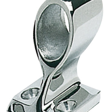 In acciaio Inox lucidato a specchio.