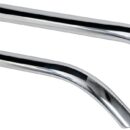 In acciaio inox AISI 316 lucidato a specchio, con sezione ellittica.