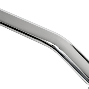 In acciaio inox AISI 316 lucidato a specchio, con sezione ellittica.