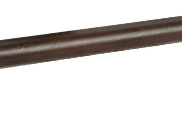 In acciaio inox AISI 316 lucidato a specchio Ø 30 mm e curato rivestimento in ecopelle, fissaggio tramite prigionieri.