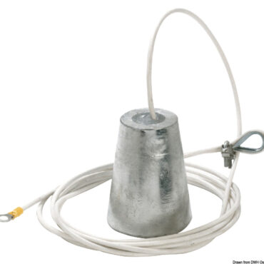 Completo di cavo di fissaggio.