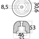 Aluminium spare anode orig. ref. 501180