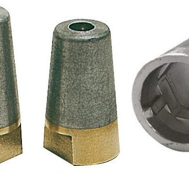 Con esagono interno in ottone con anodo.