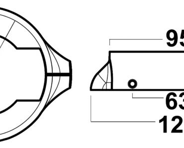 Volvo Penta 2-pcs collar w/screws zinc