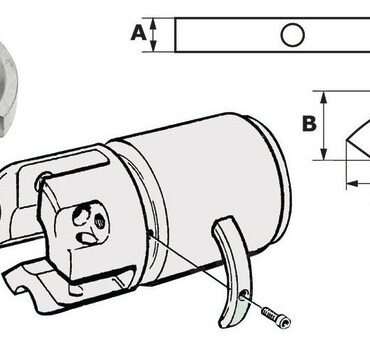 Kit 3 zinc anodes f.Sail Drive 4-blade propeller