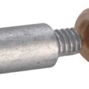 Zinc+brass anode heat exch/manif 1/2’’ BSPT 67x15