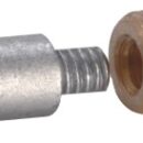 Zinc+brass anode heat exch/manif 1/2’’ BSPT 57x16