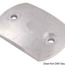 Convex zinc anode plate 80x55 mm