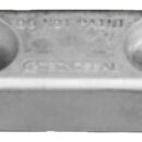 Aluminium oval Vetus type anode 390 g