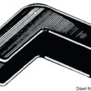 Profilo in PVC flessibile con supporto in PVC semi rigido. Prende facilmente qualsiasi piega. Adatto per scafi con giunzione a labbro, rotoli da 24 m. Ordine minimo 24 m per modello.