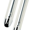 Si integrano con i profili indicati rimanendo completamente a filo. Acciaio inox 316 lucidato a specchio.