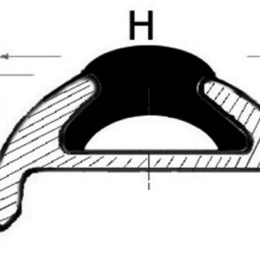 Con inserti in PVC flessibile in vari colori e terminabili da abbinare. Venduti in barre da 6 o 3 m.Ordine minimo 24 m per misura.