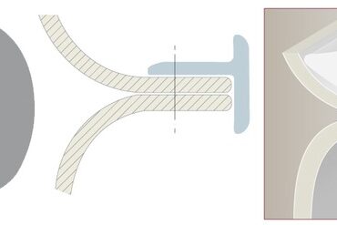 Profilo in PVC flessibile con supporto in PVC semi rigido. Prende facilmente qualsiasi piega. Adatto per scafi con giunzione a labbro, rotoli da 24 m. Ordine minimo 24 m per modello.