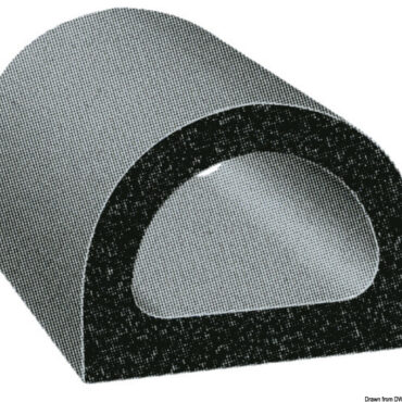 Ideale per sigillare gavoni, sportelli, vani, accesso ai motori, ecc... Biadesivo 3M di alta qualità.