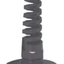 Bulkhead cross kit black nylon SS flange