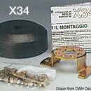 Per motori fuoribordo, entrofuoribordo ed entrobordo fino a 9/10 m e velocità fino 50 MPH, giri volante 4, raggio curvatura cavo minimo 200 mm, corsa 228 mm.