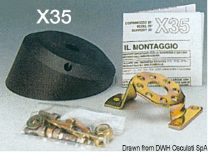 Per motori fuoribordo, entrofuoribordo ed entrobordo fino a 9/10 m e velocità fino 50 MPH, giri volante 4, raggio curvatura cavo minimo 200 mm, corsa 228 mm.