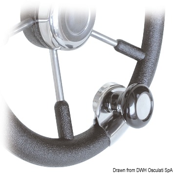 Da applicare alla corona dei timoni per rotazione rapida, universale.