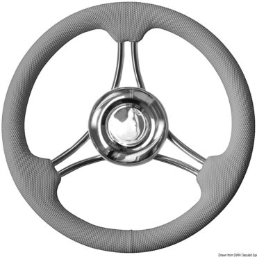 Mozzo centrale con cono universale, regolabile per centrare il volante. Ø 350 mm.