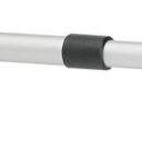 Versione con montaggio a galletto.Modello universale fabbricato in alluminio anodizzato, con manopole e dispositivo di bloccaggio in nylon.