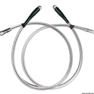 Kit costituito da una coppia di tubi flessibili ad alta resistenza, rinforzati con raccordi precrimpati e manicotti di rinforzo antipiegatura.