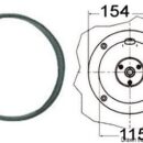 Flange f.hydraulic steering gear Ultraflex round