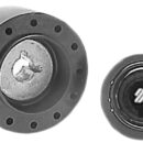 Corona in polimetano morbido, razze alluminio.