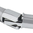 In acciaio inox AISI 316 lucidato a specchio.