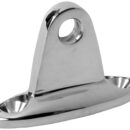 In acciaio inox AISI 316 lucidato a specchio, nuova versione carenata. Perno / foro da 6 mm